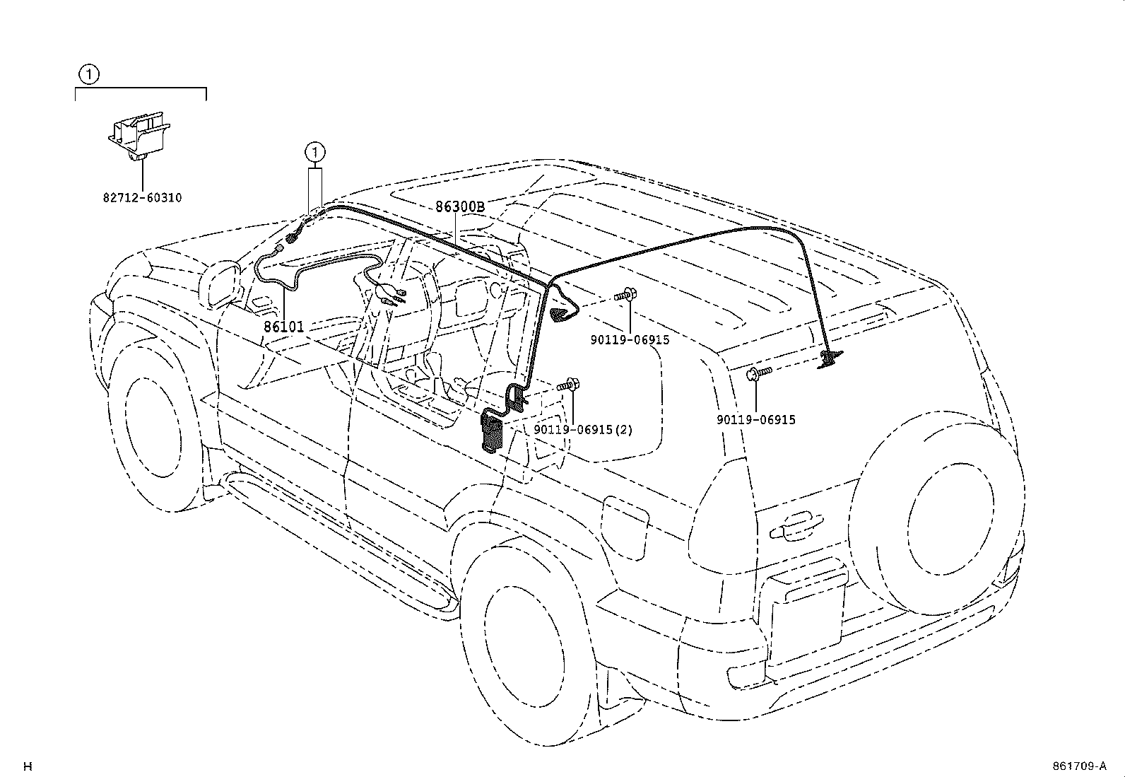  LAND CRUISER PRADO |  ANTENNA