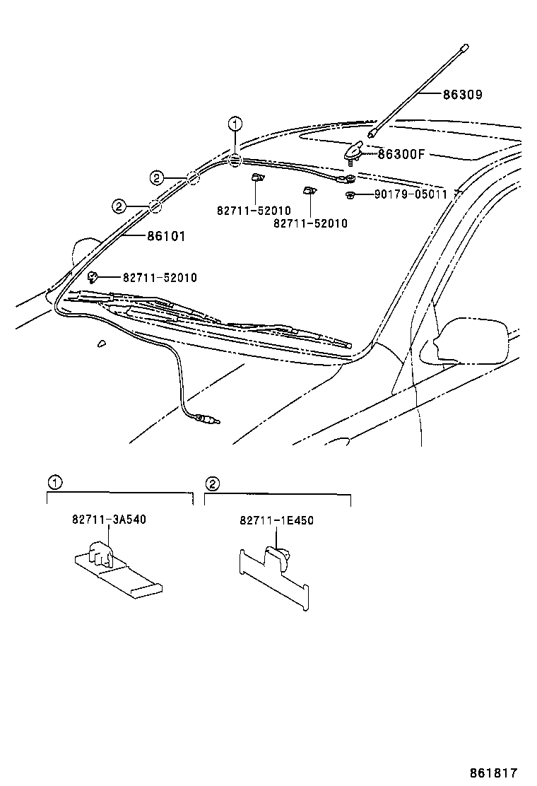  YARIS ECHO 4D |  ANTENNA