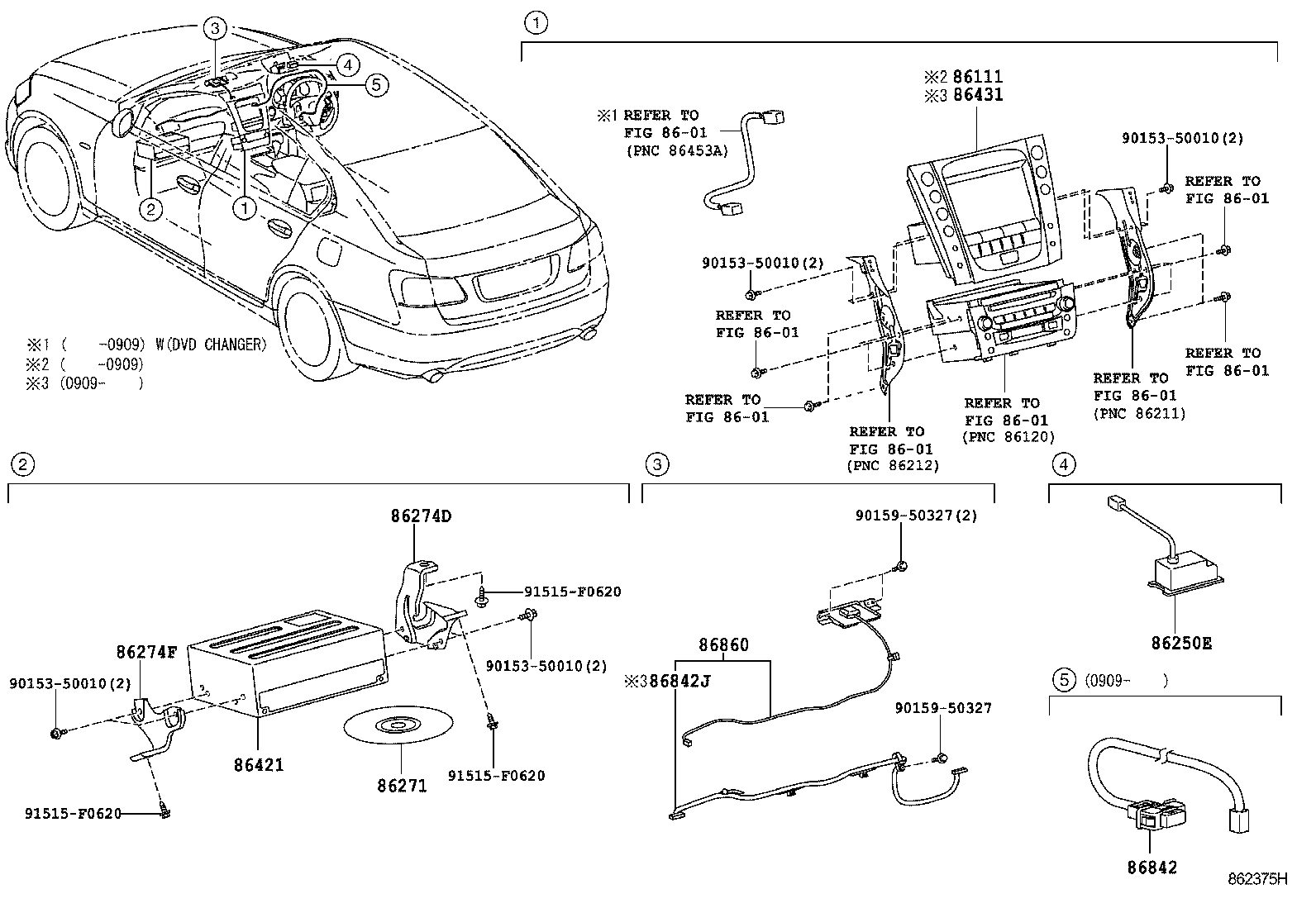  GS30 35 43 460 |  NAVIGATION FRONT MONITOR DISPLAY