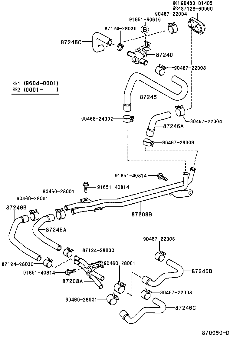  LAND CRUISER 90 |  HEATING AIR CONDITIONING WATER PIPING