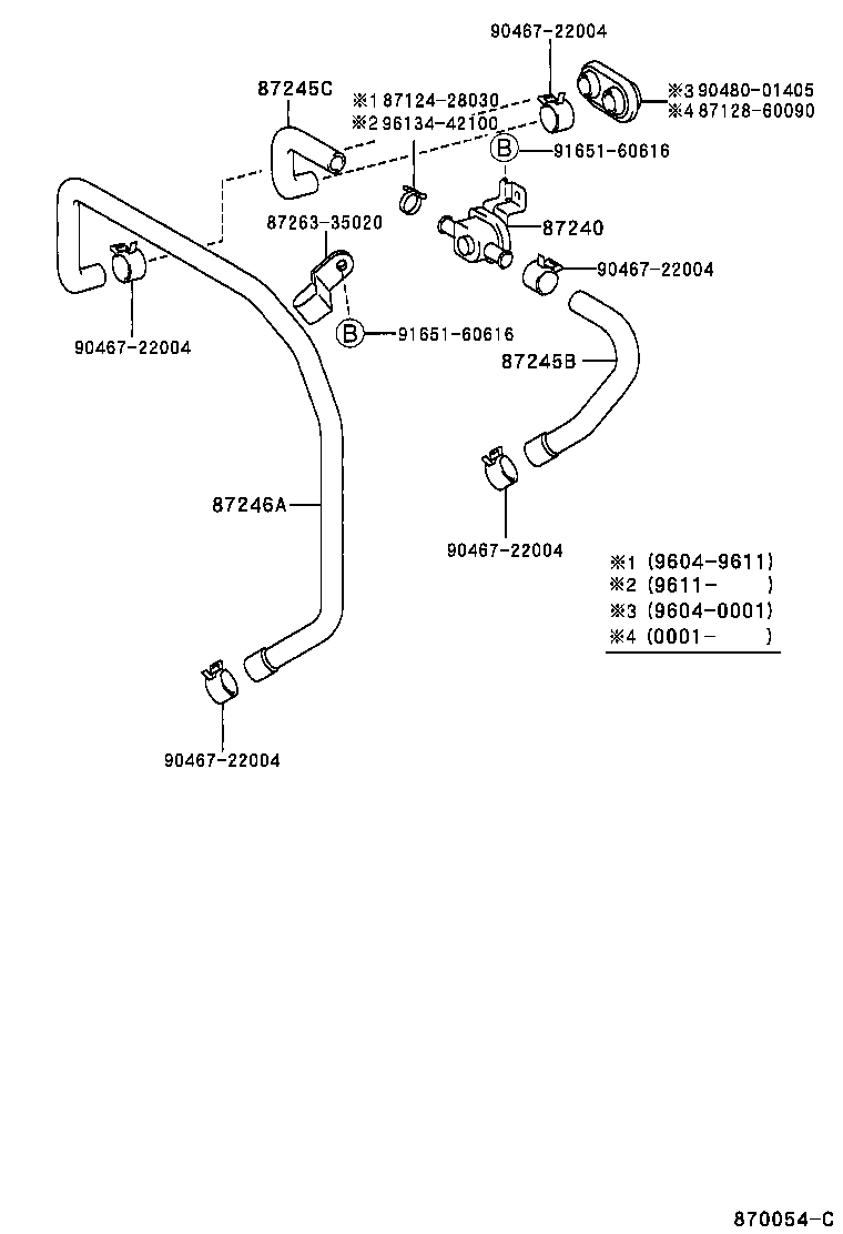  LAND CRUISER 90 |  HEATING AIR CONDITIONING WATER PIPING