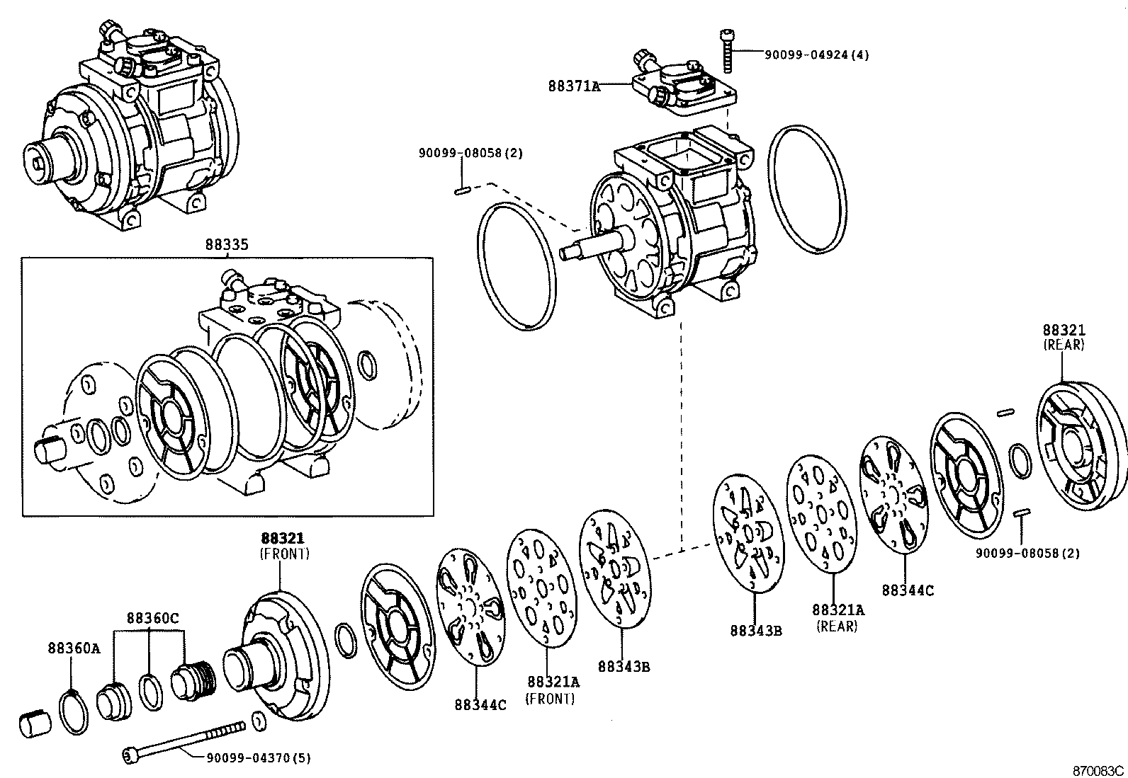  HILUX |  HEATING AIR CONDITIONING COMPRESSOR