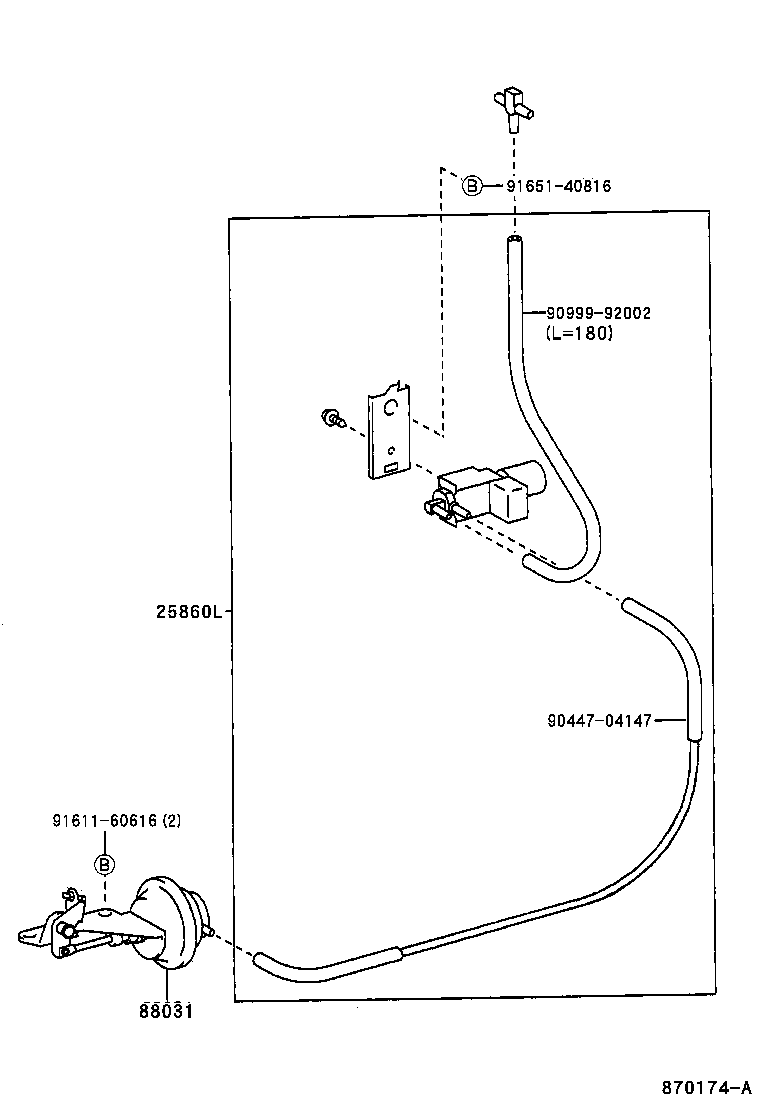  LAND CRUISER 90 |  HEATING AIR CONDITIONING VACUUM PIPING