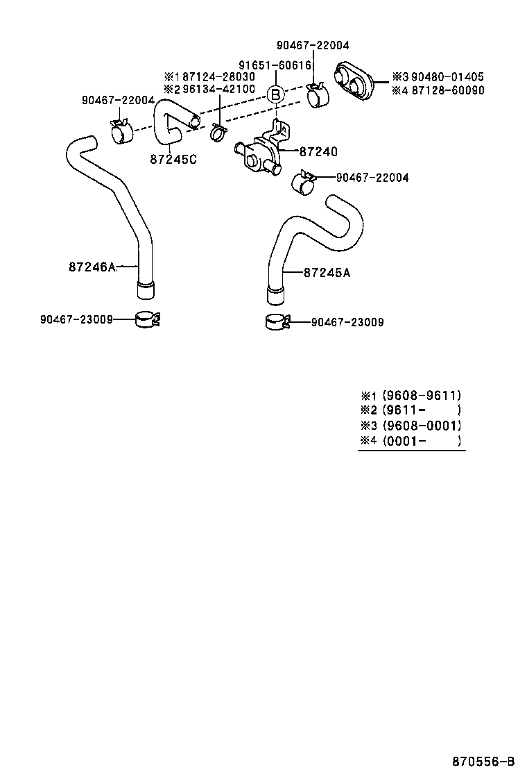  LAND CRUISER 90 |  HEATING AIR CONDITIONING WATER PIPING