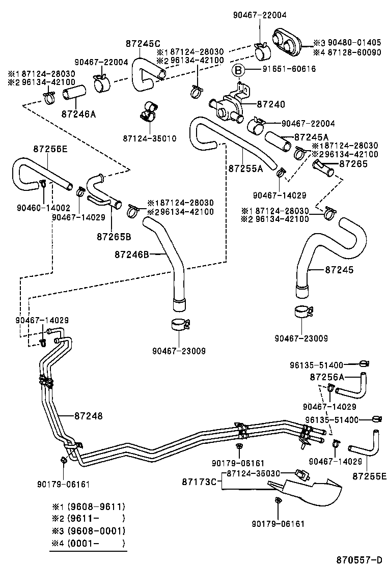  LAND CRUISER 90 |  HEATING AIR CONDITIONING WATER PIPING