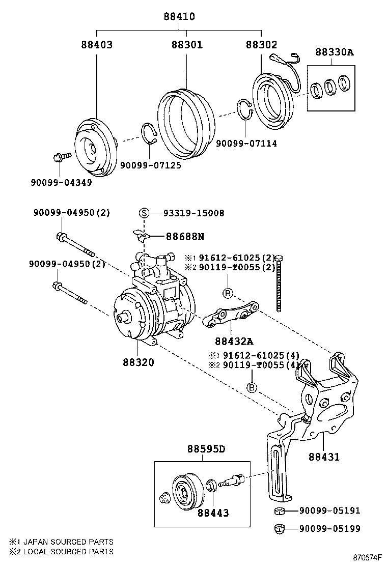  T U V |  HEATING AIR CONDITIONING COMPRESSOR