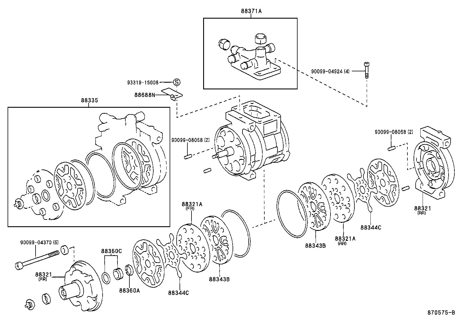  T U V |  HEATING AIR CONDITIONING COMPRESSOR