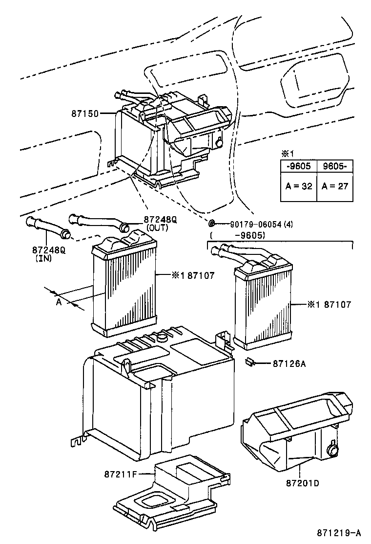  COROLLA |  HEATING AIR CONDITIONING HEATER UNIT BLOWER