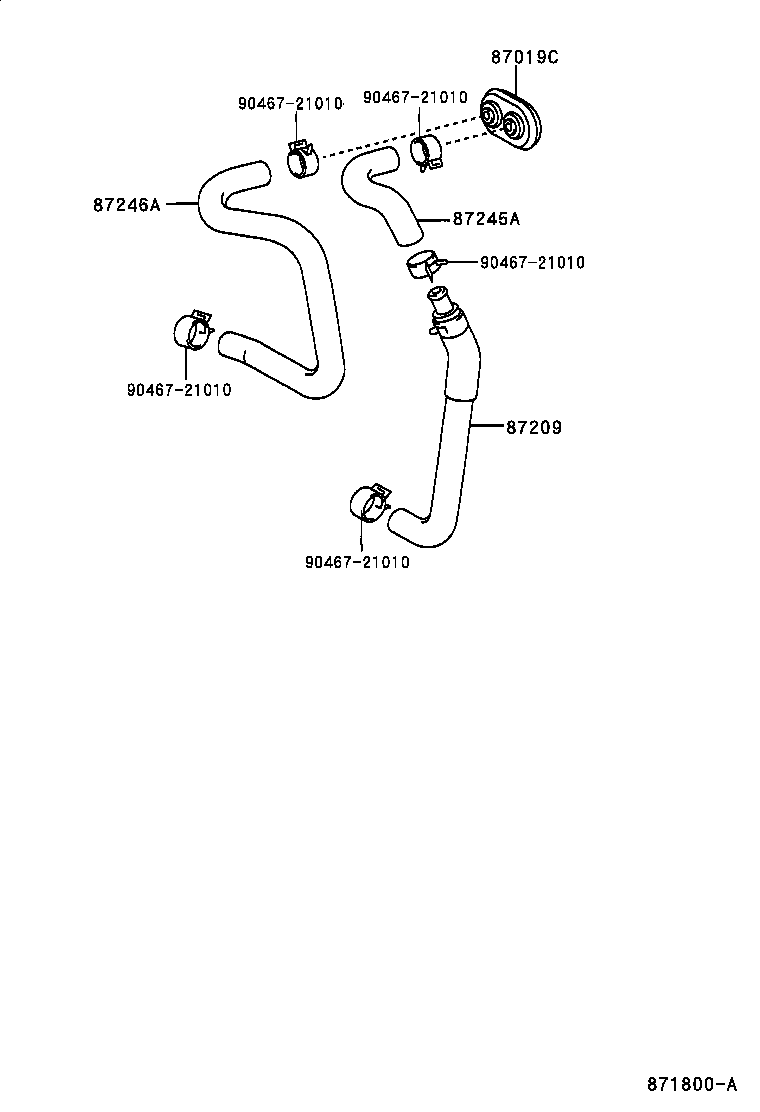  HILUX |  HEATING AIR CONDITIONING WATER PIPING