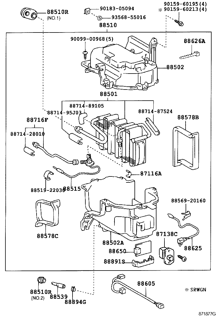  HILUX |  HEATING AIR CONDITIONING COOLER UNIT