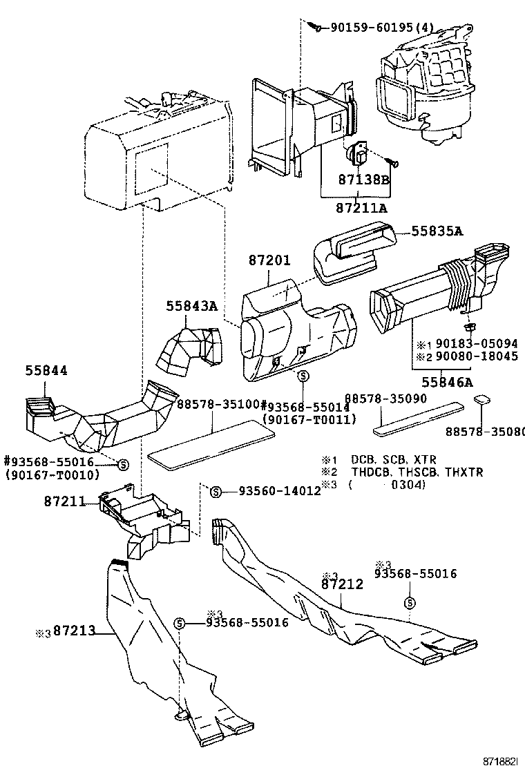  HILUX |  HEATING AIR CONDITIONING CONTROL AIR DUCT