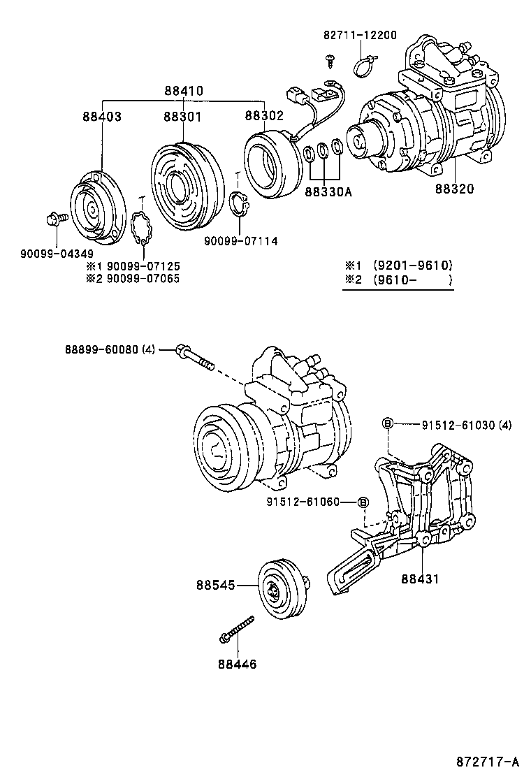  LAND CRUISER 80 |  HEATING AIR CONDITIONING COMPRESSOR