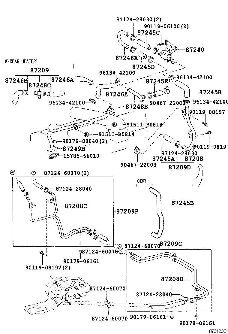  LAND CRUISER 80 |  HEATING AIR CONDITIONING WATER PIPING