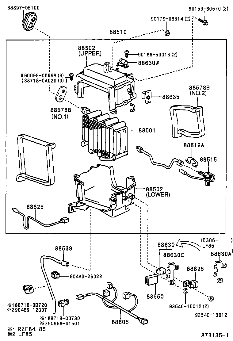  T U V |  HEATING AIR CONDITIONING COOLER UNIT