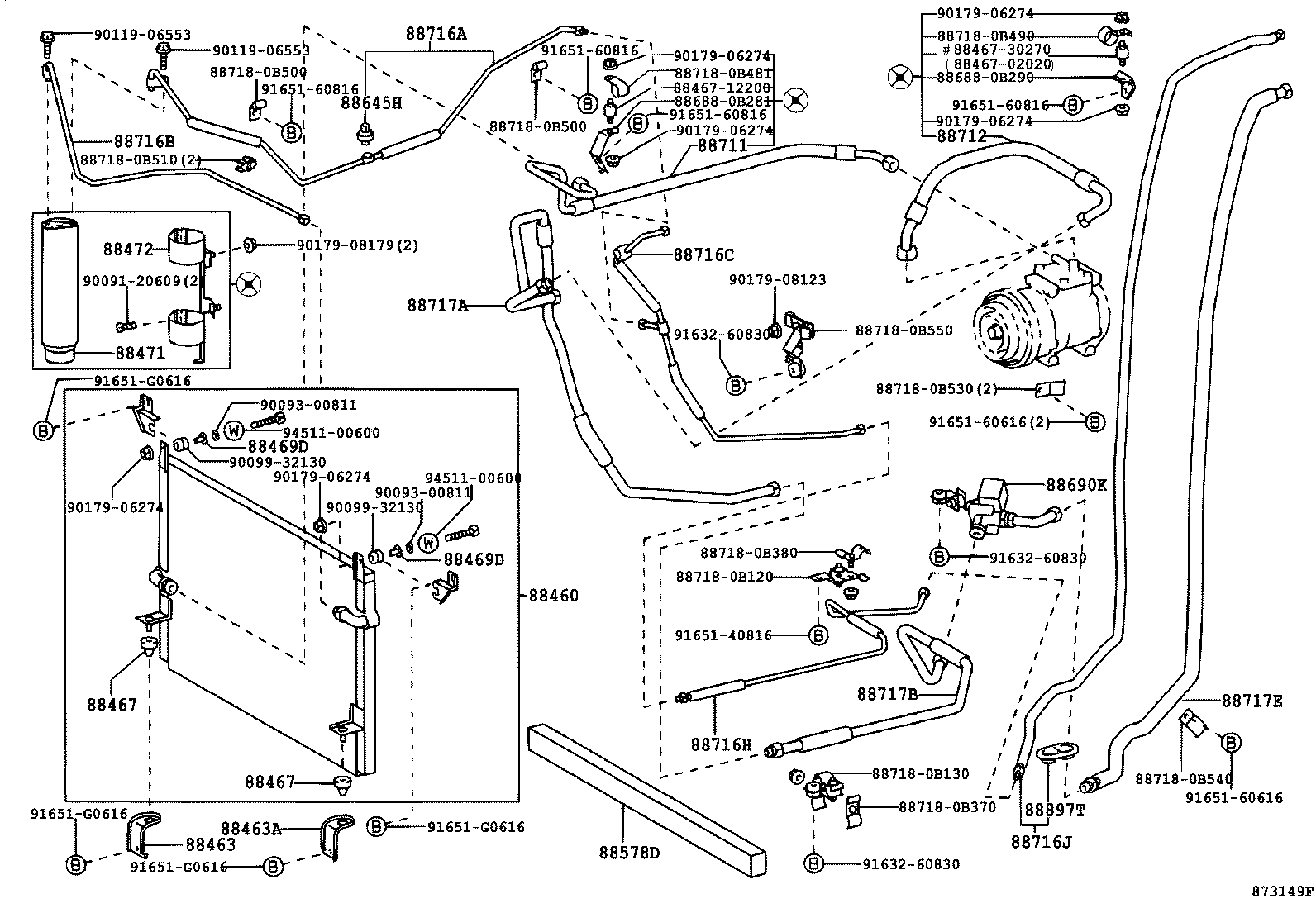  T U V |  HEATING AIR CONDITIONING COOLER PIPING