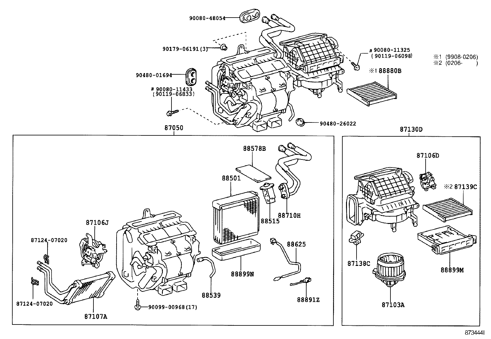  AVALON |  HEATING AIR CONDITIONING COOLER UNIT