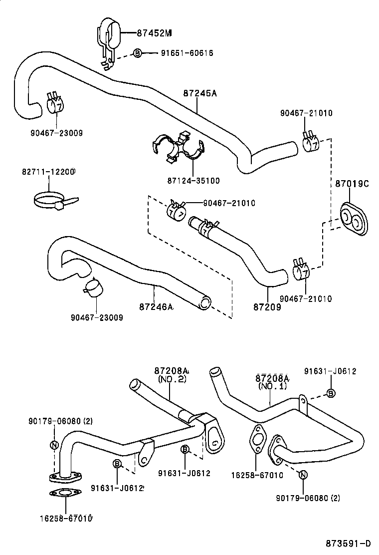  HILUX |  HEATING AIR CONDITIONING WATER PIPING