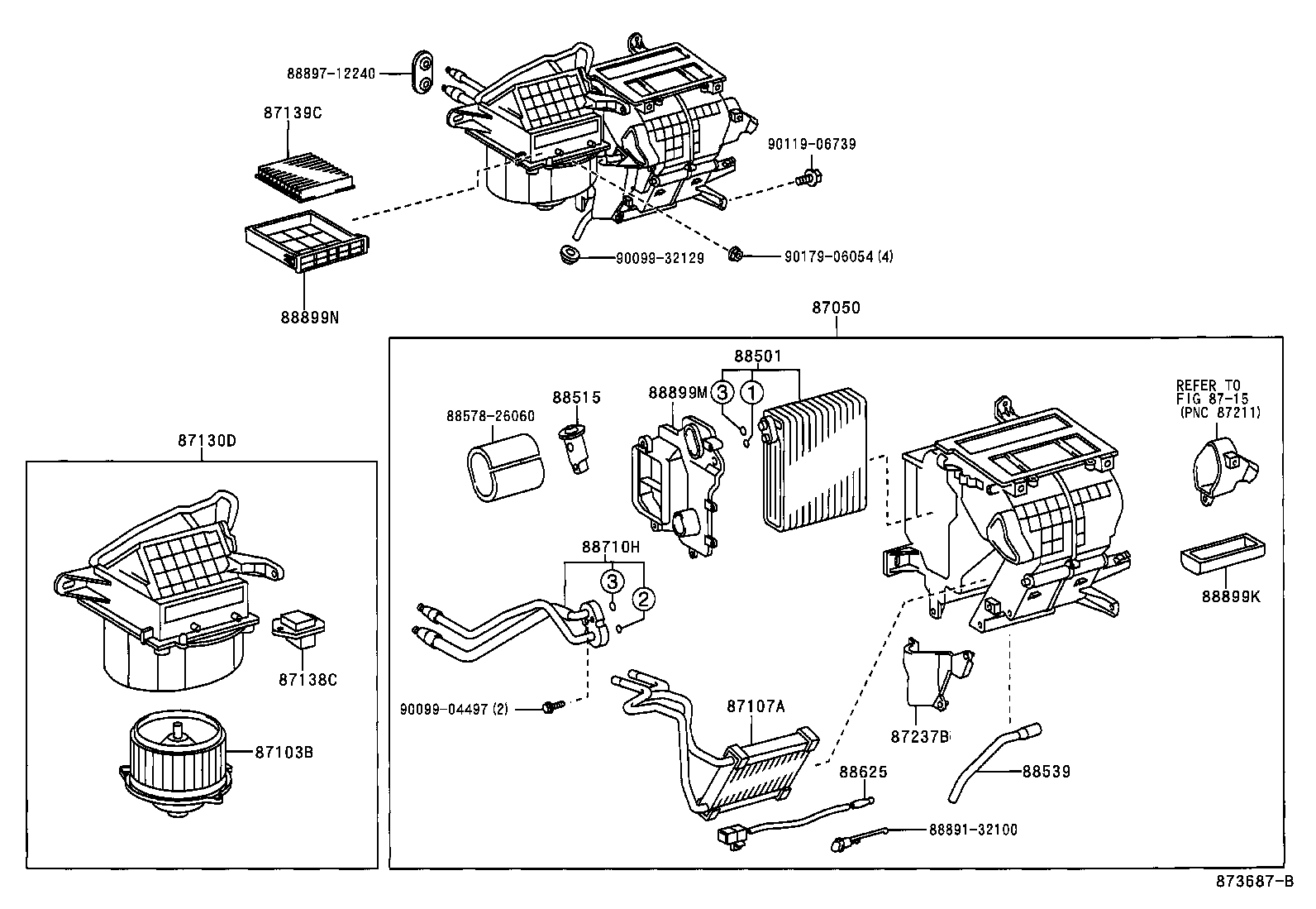  CELICA |  HEATING AIR CONDITIONING COOLER UNIT