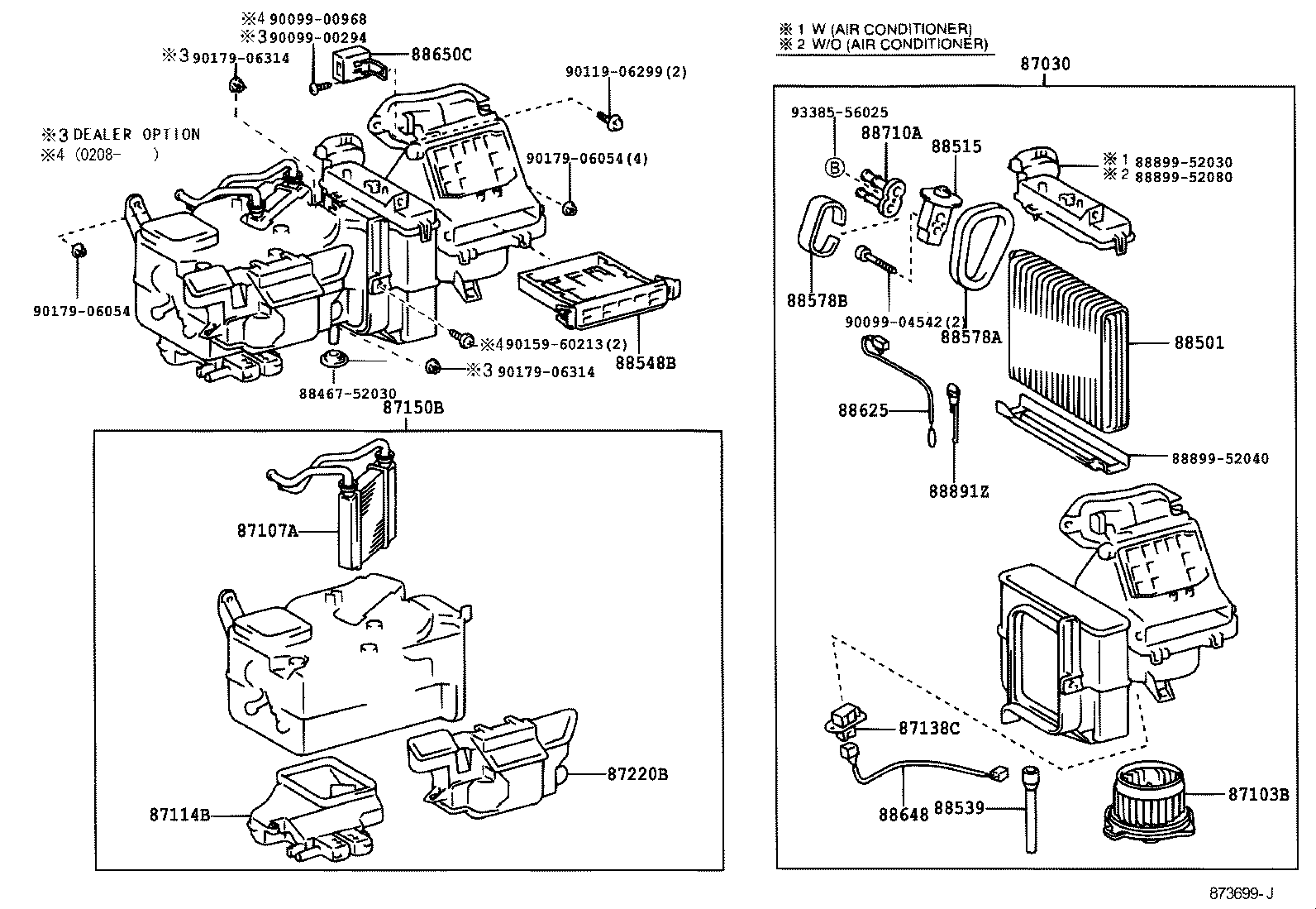  YARIS ECHO 4D |  HEATING AIR CONDITIONING COOLER UNIT