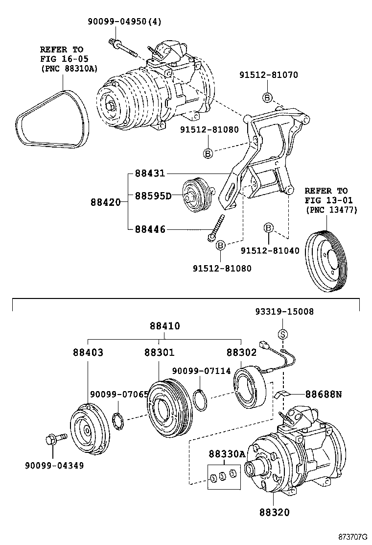  T U V |  HEATING AIR CONDITIONING COMPRESSOR