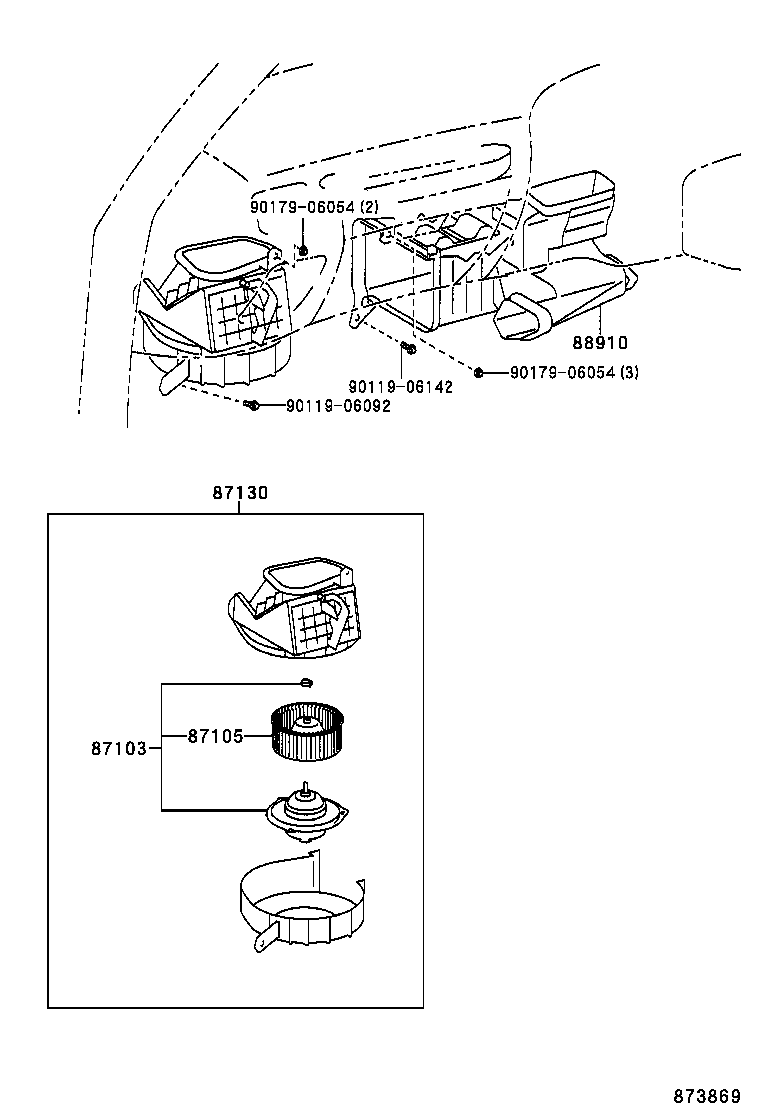  LAND CRUISER 80 |  HEATING AIR CONDITIONING HEATER UNIT BLOWER