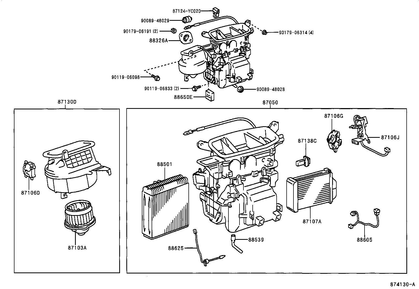  AVALON |  HEATING AIR CONDITIONING COOLER UNIT