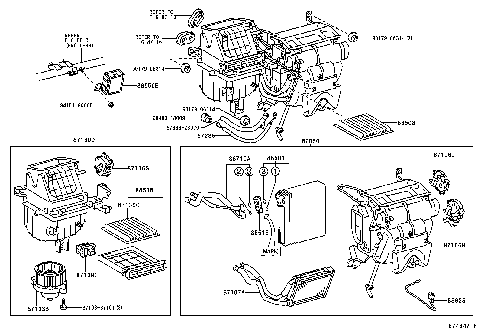  PICNIC AVENSIS VERSO |  HEATING AIR CONDITIONING COOLER UNIT