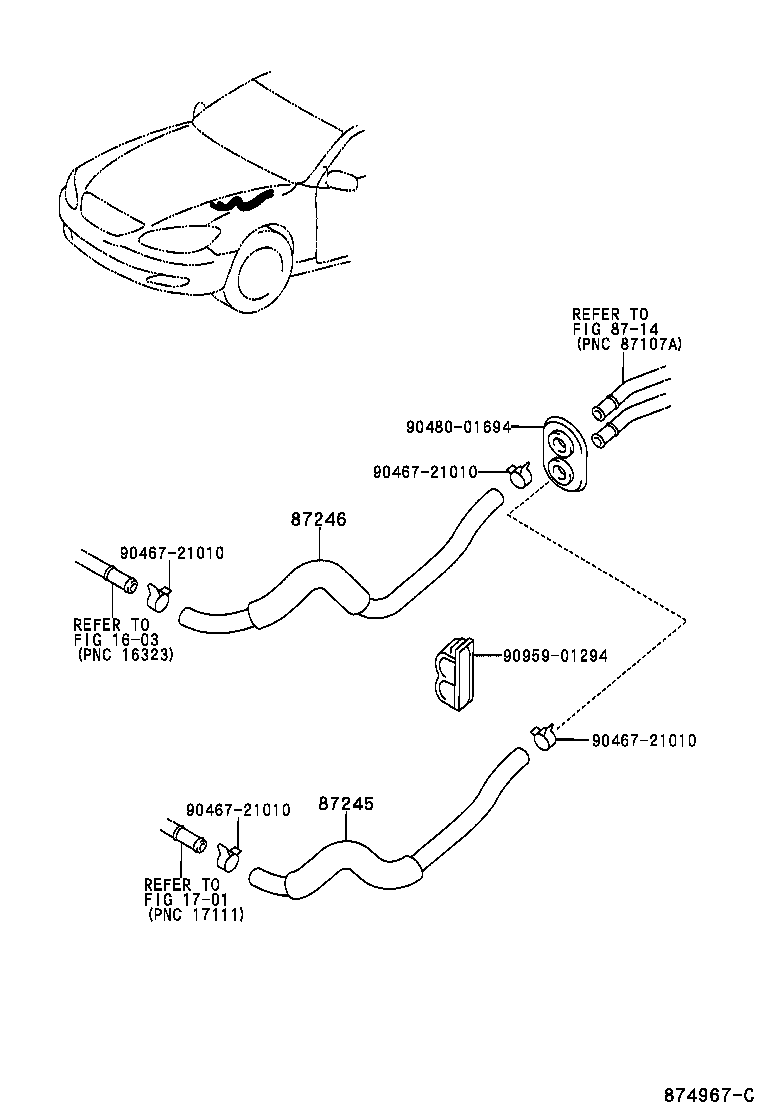  CAMRY |  HEATING AIR CONDITIONING WATER PIPING