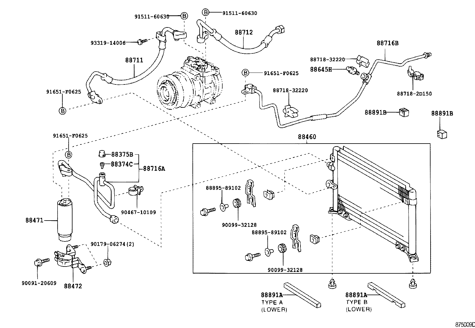  HILUX |  HEATING AIR CONDITIONING COOLER PIPING