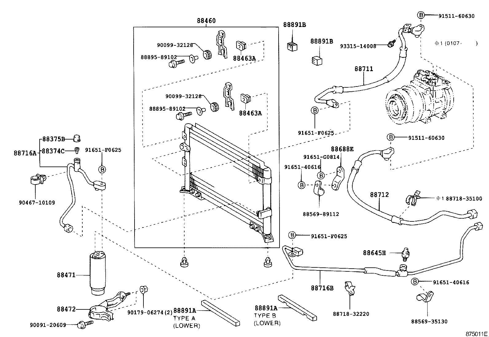  HILUX |  HEATING AIR CONDITIONING COOLER PIPING