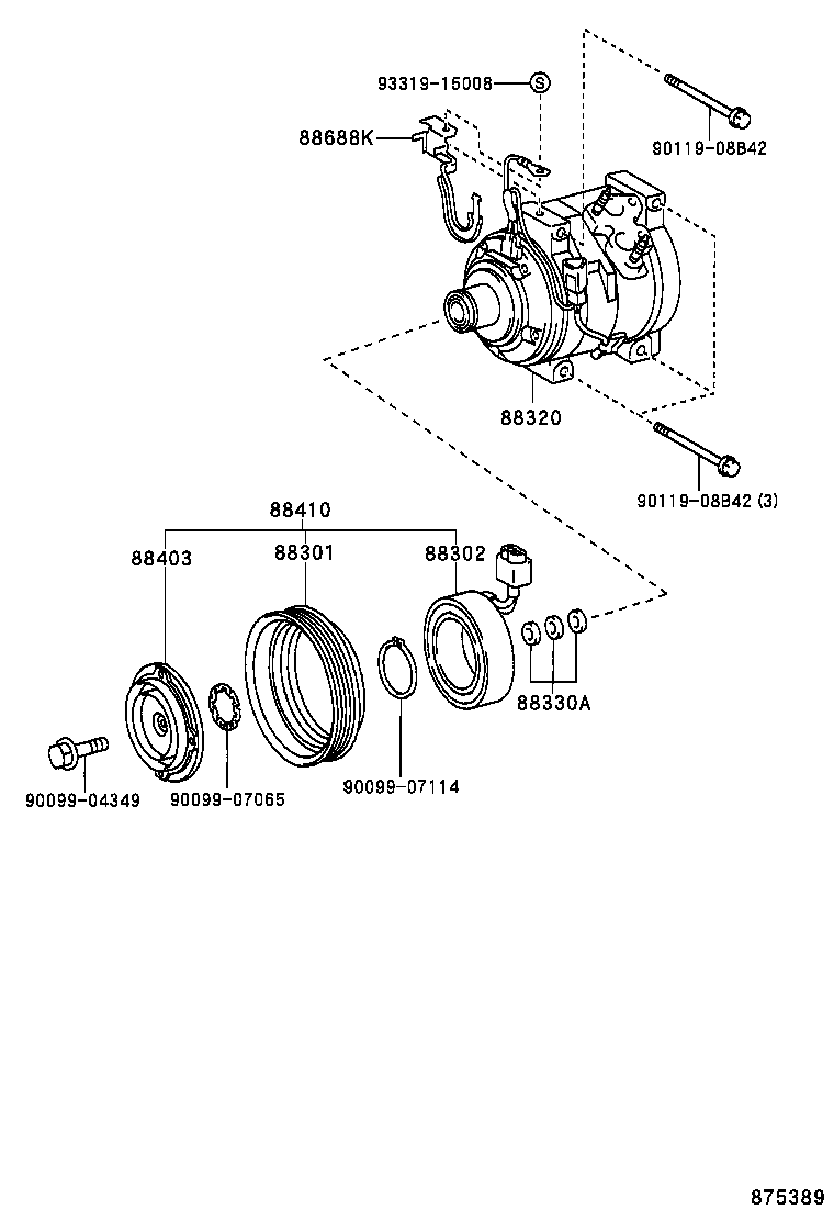  CAMRY |  HEATING AIR CONDITIONING COMPRESSOR