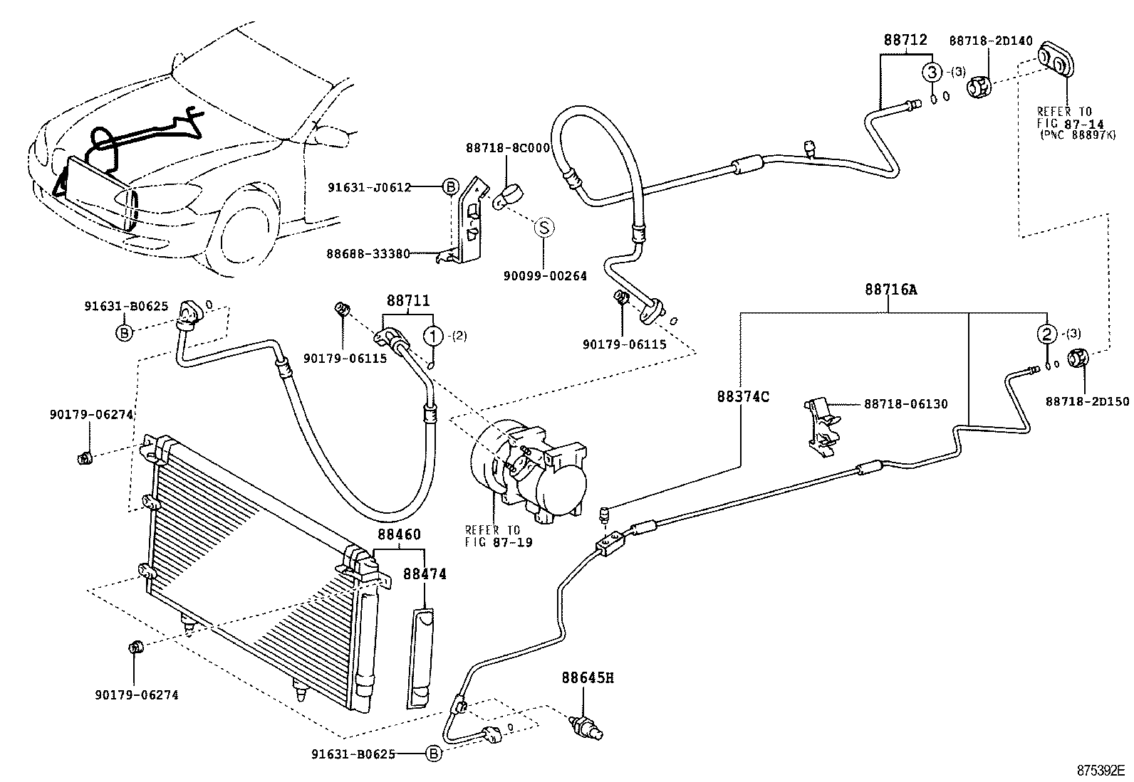  CAMRY |  HEATING AIR CONDITIONING COOLER PIPING