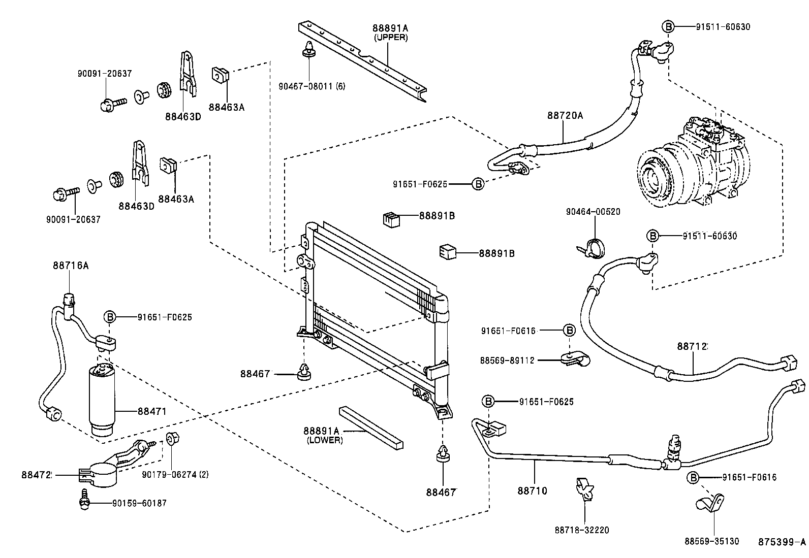  HILUX |  HEATING AIR CONDITIONING COOLER PIPING
