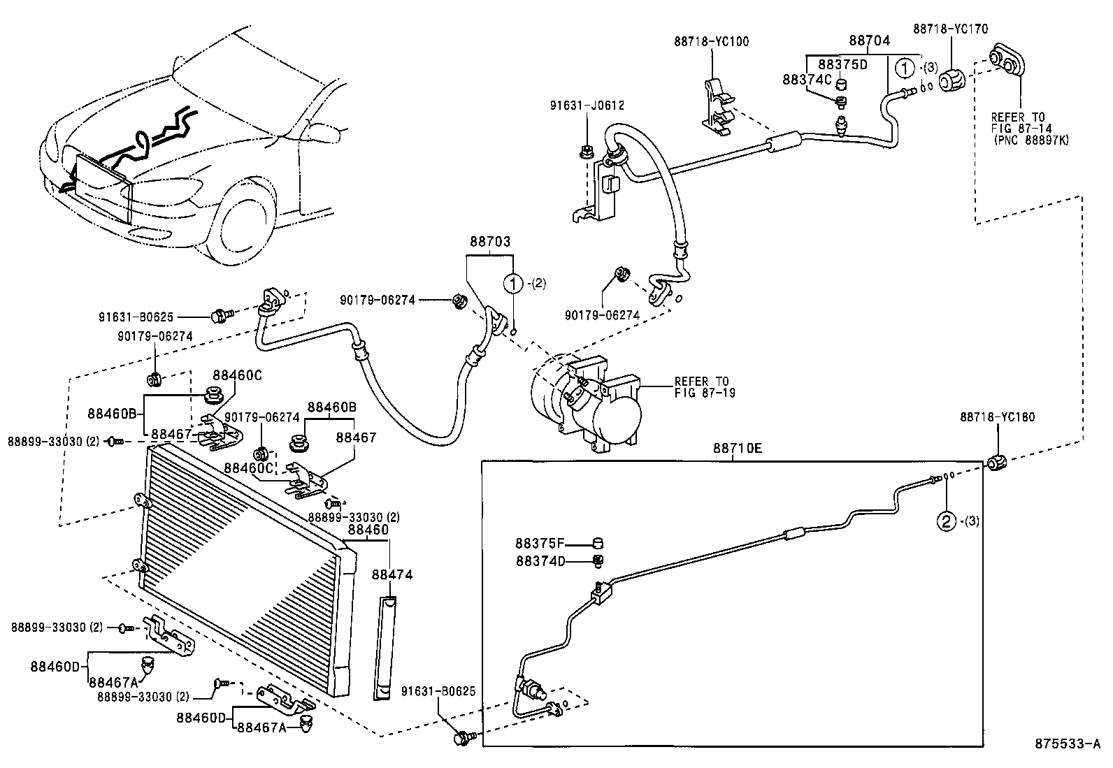  CAMRY AUSTRALIA |  HEATING AIR CONDITIONING COOLER PIPING