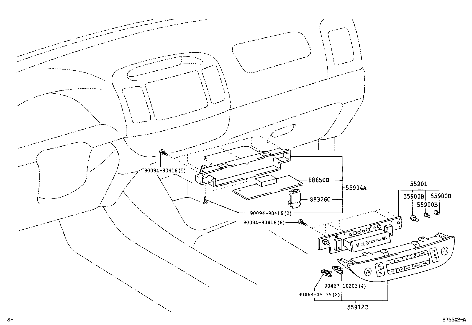  CAMRY AUSTRALIA |  HEATING AIR CONDITIONING CONTROL AIR DUCT