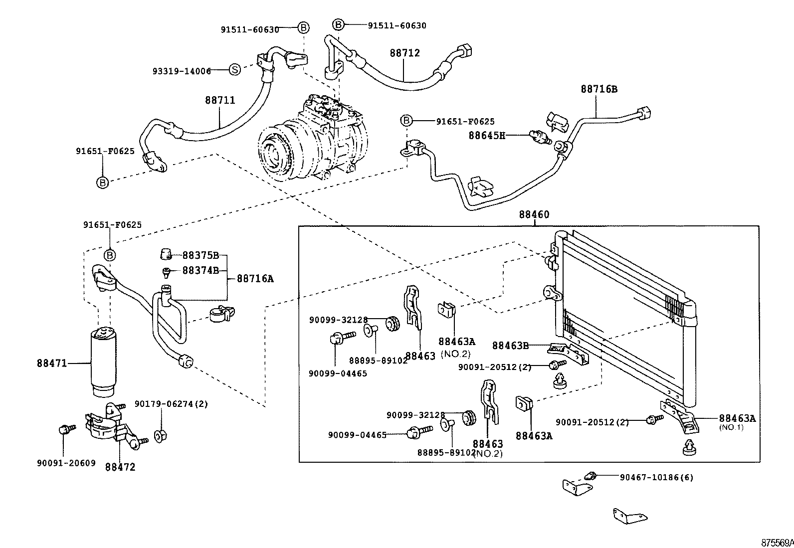  HILUX |  HEATING AIR CONDITIONING COOLER PIPING