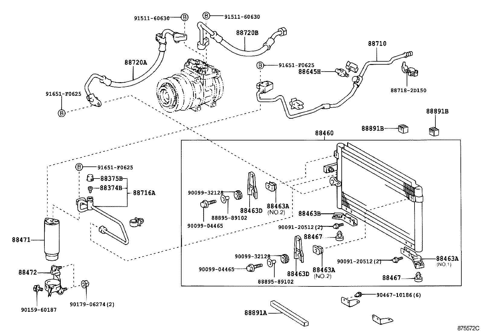  HILUX |  HEATING AIR CONDITIONING COOLER PIPING