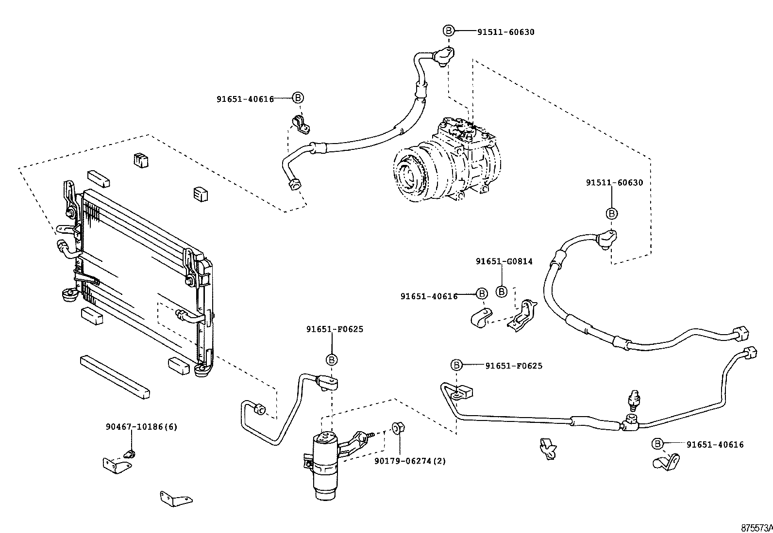  HILUX |  HEATING AIR CONDITIONING COOLER PIPING