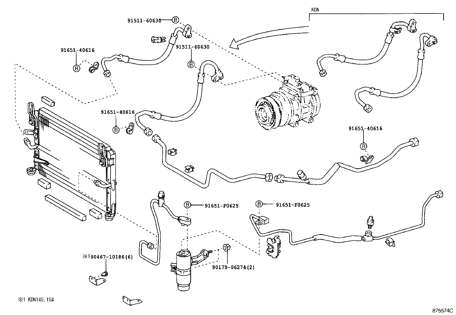  HILUX |  HEATING AIR CONDITIONING COOLER PIPING