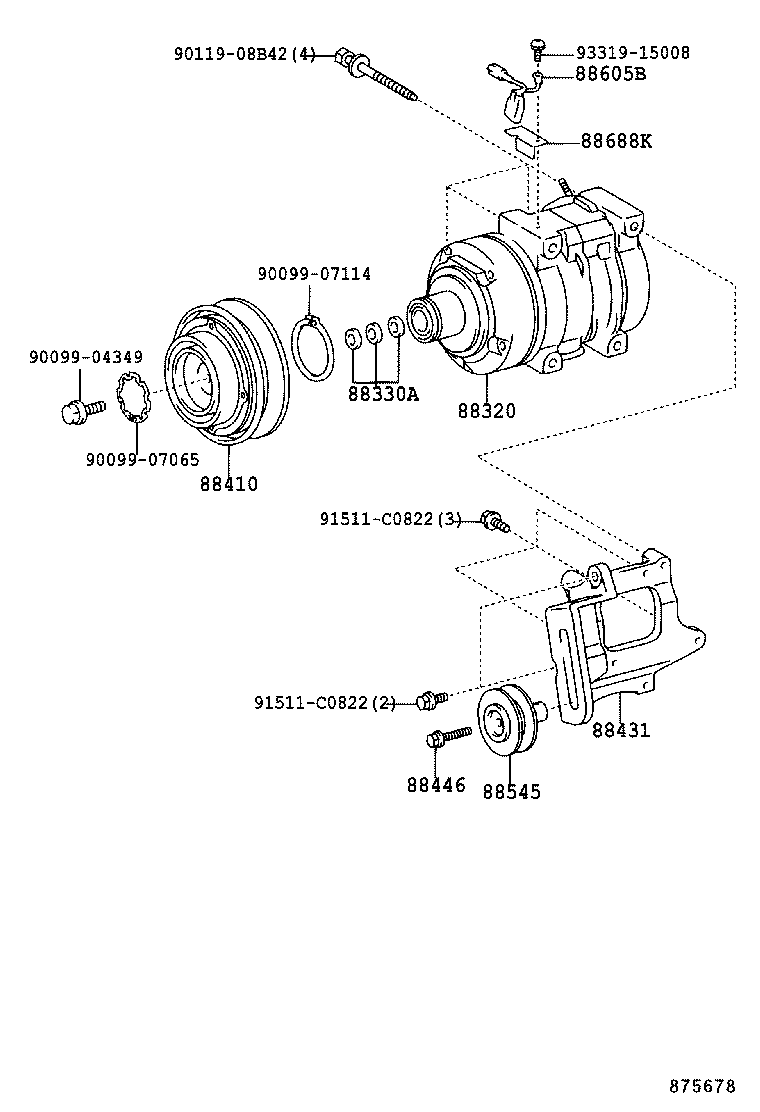  LAND CRUISER PRADO |  HEATING AIR CONDITIONING COMPRESSOR