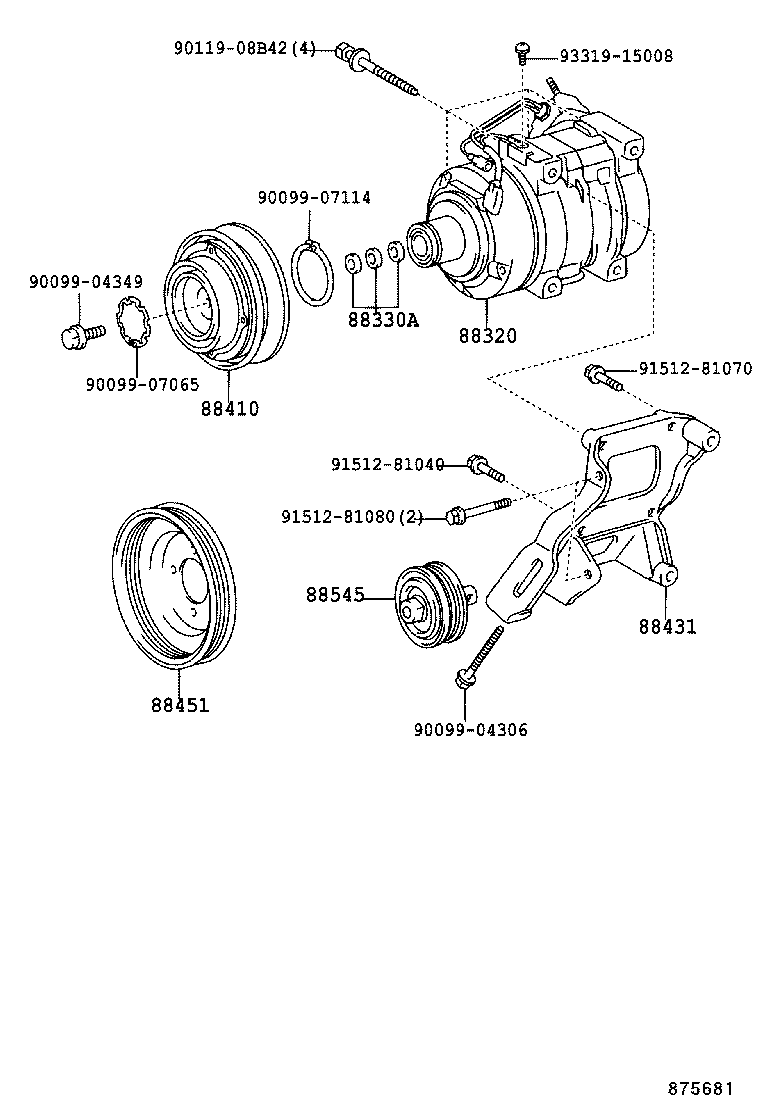  LAND CRUISER PRADO |  HEATING AIR CONDITIONING COMPRESSOR