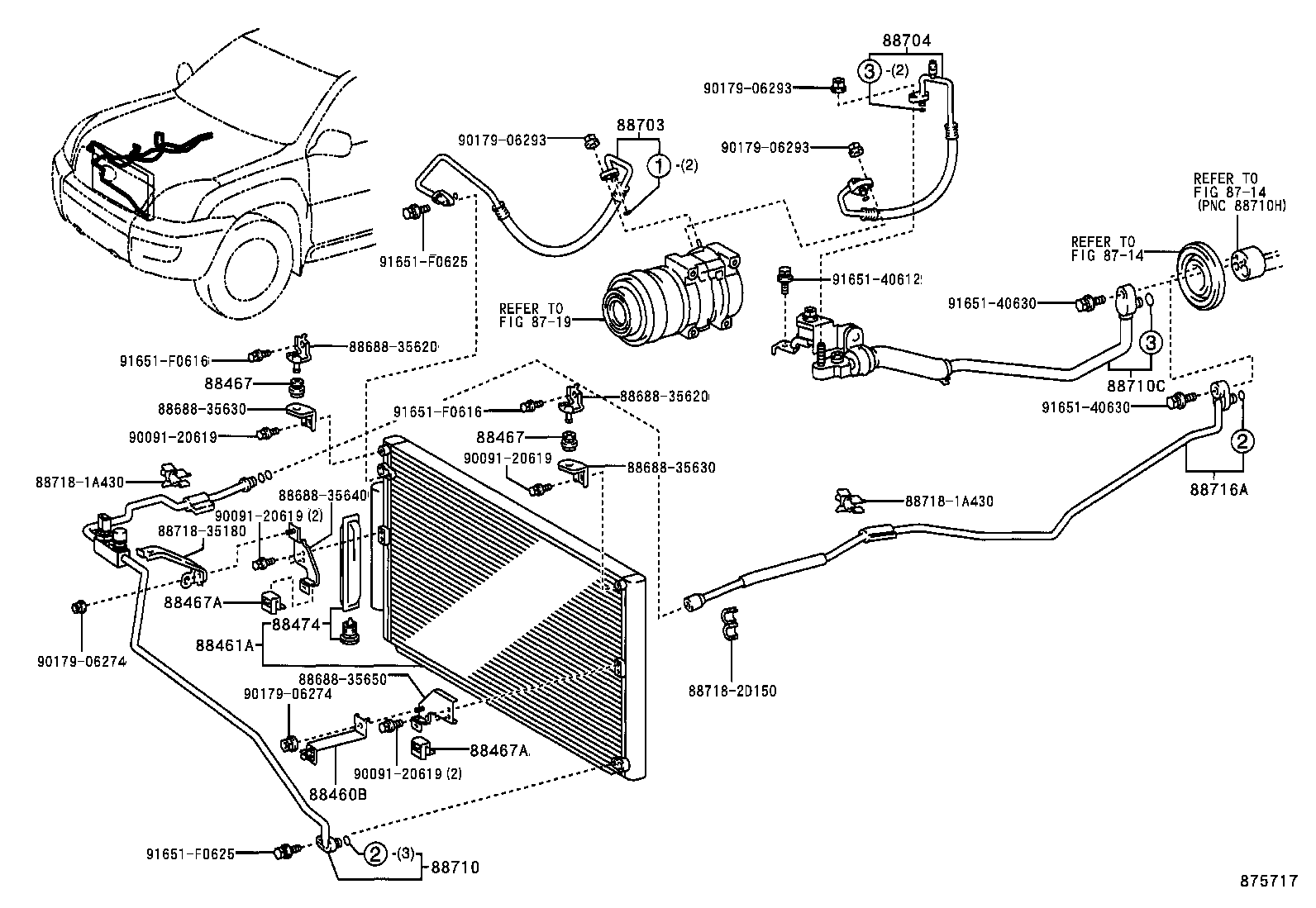  LAND CRUISER PRADO |  HEATING AIR CONDITIONING COOLER PIPING