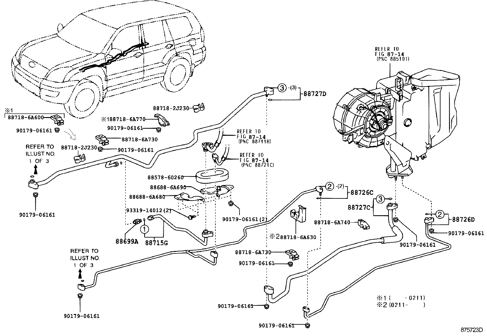  LAND CRUISER PRADO |  HEATING AIR CONDITIONING COOLER PIPING