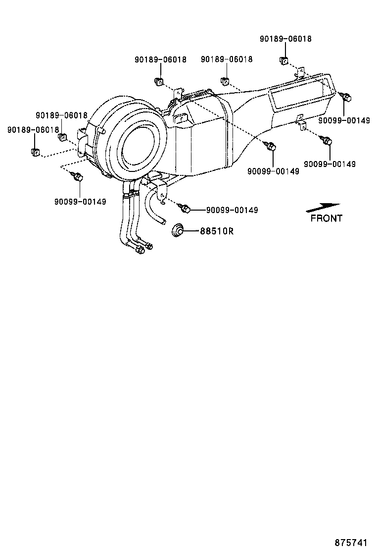  HILUX |  HEATING AIR CONDITIONING COOLER UNIT