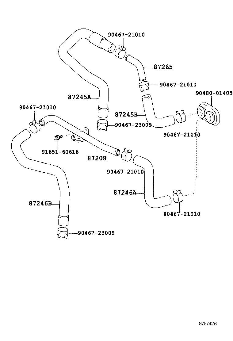  HILUX |  HEATING AIR CONDITIONING WATER PIPING