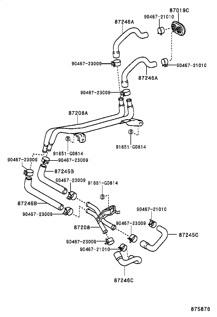 HILUX | HEATING AIR CONDITIONING WATER PIPING