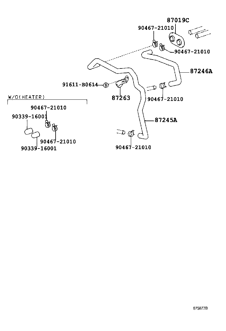 HILUX | HEATING AIR CONDITIONING WATER PIPING