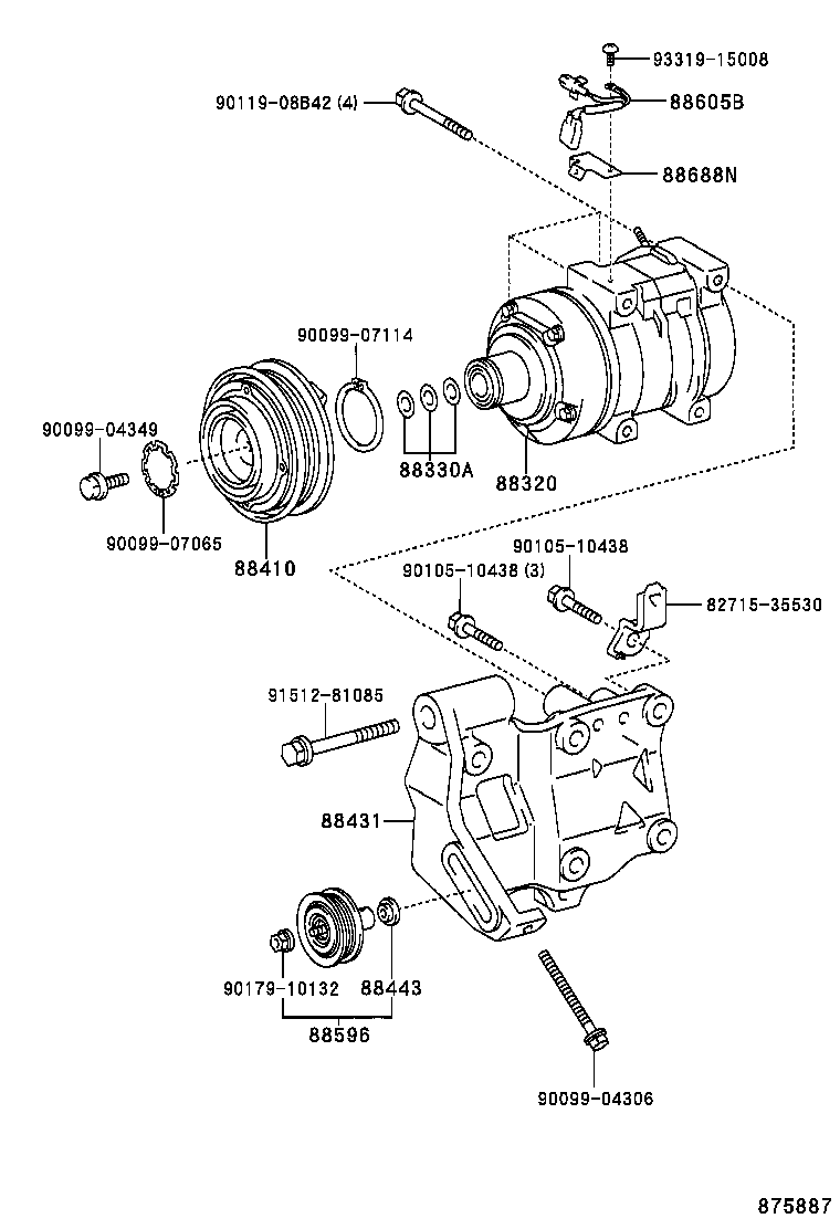  HILUX |  HEATING AIR CONDITIONING COMPRESSOR