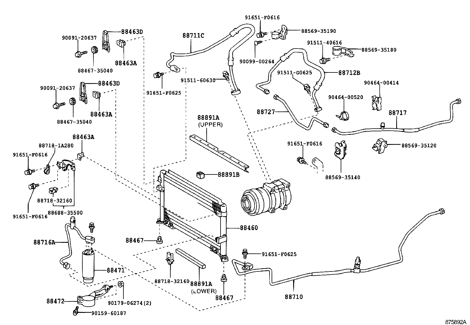  HILUX |  HEATING AIR CONDITIONING COOLER PIPING