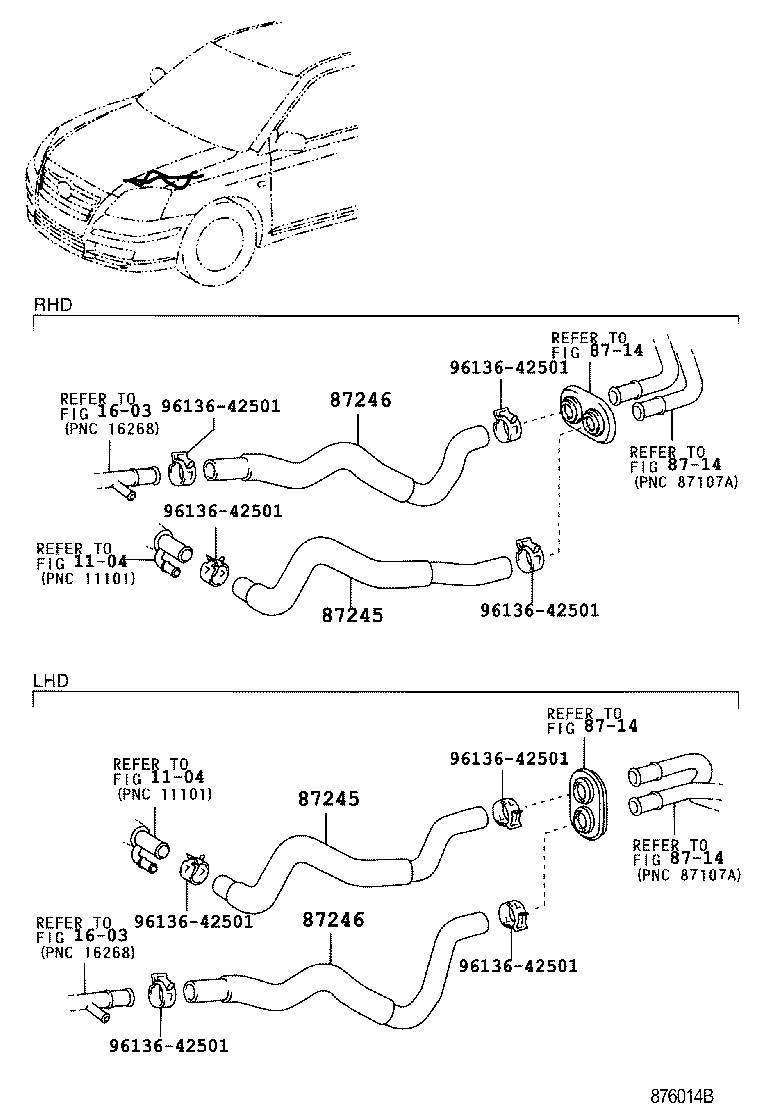  AVENSIS |  HEATING AIR CONDITIONING WATER PIPING
